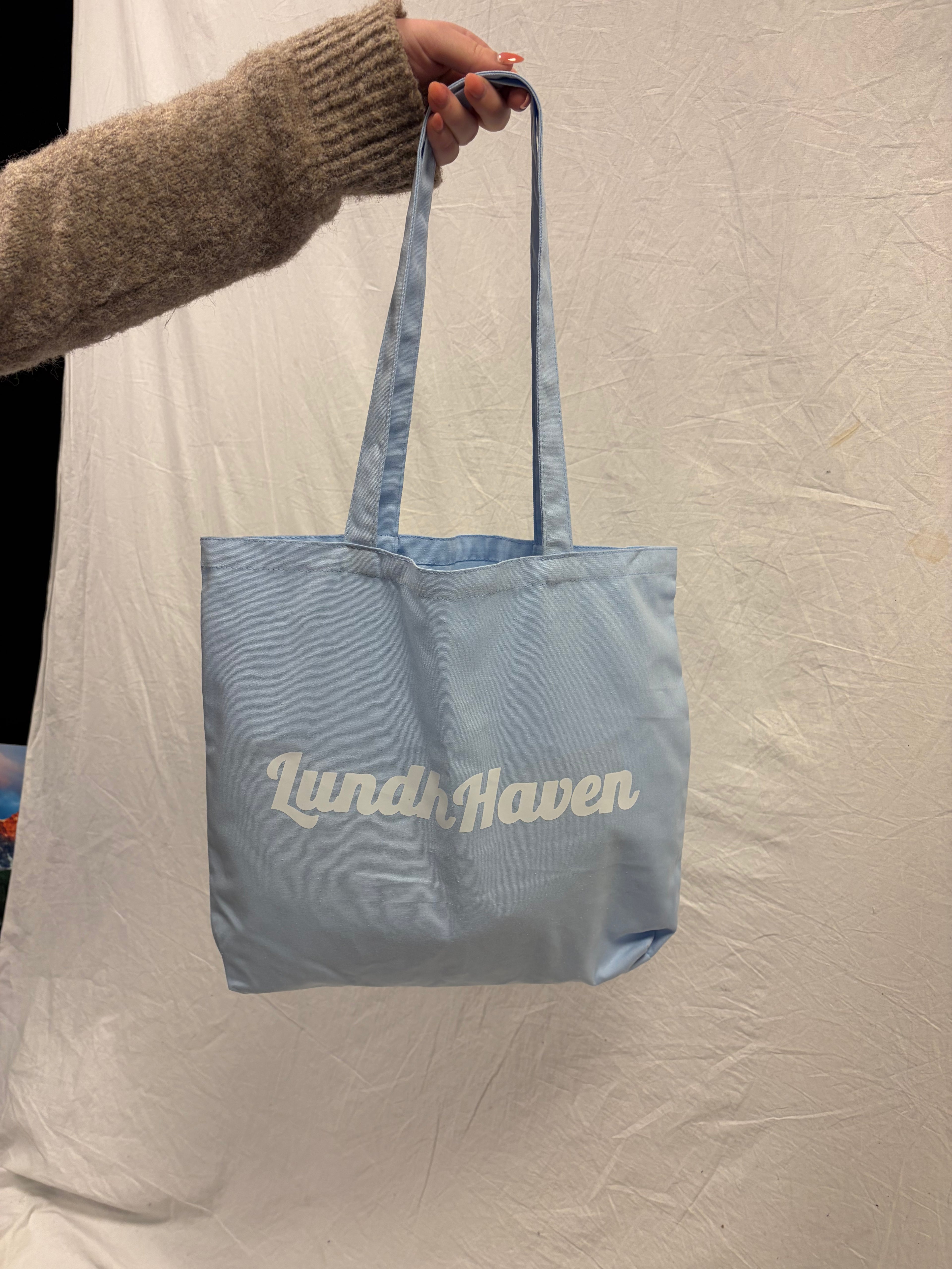 Totebag lyseblå