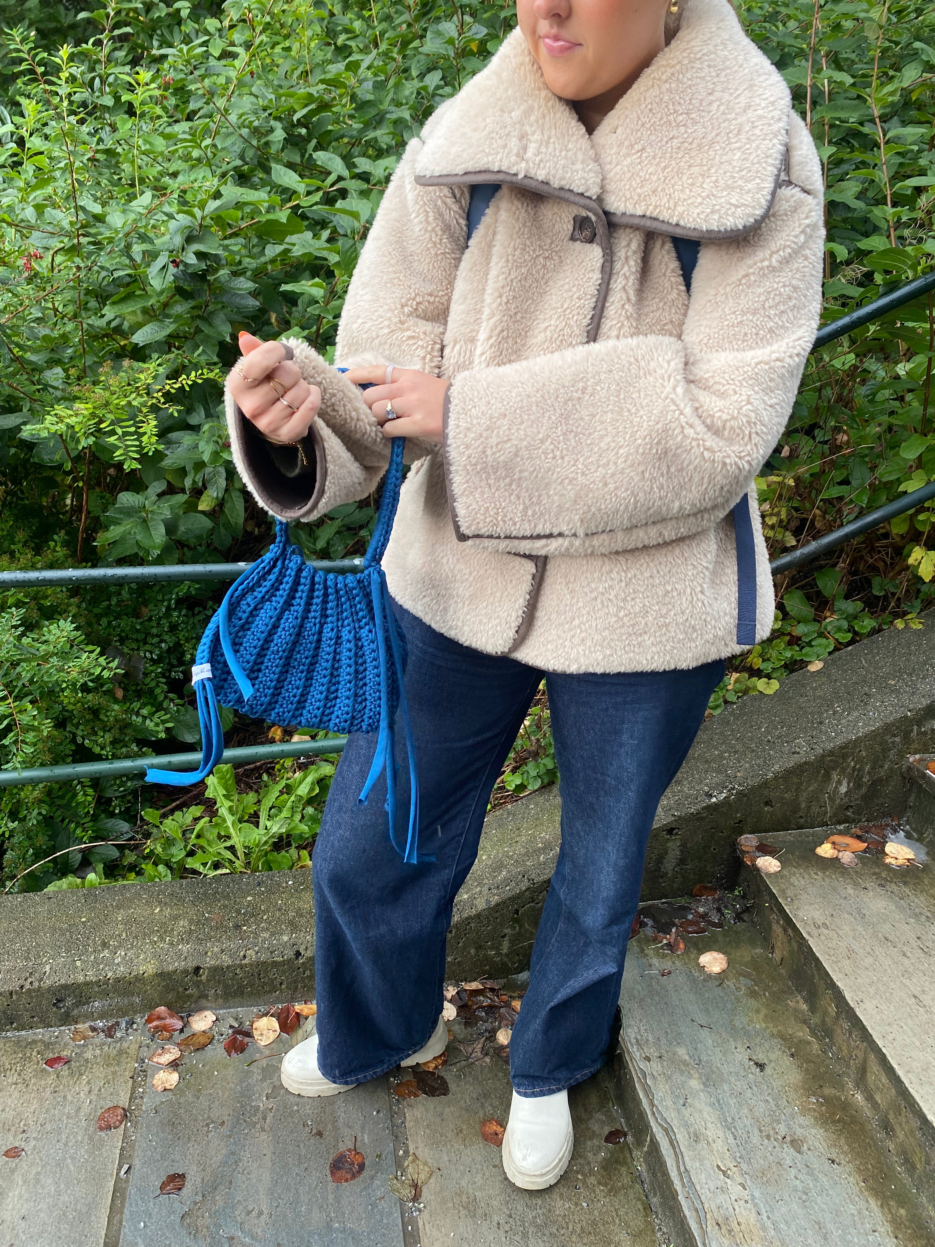 Løvmaskeveske midnatt